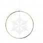 Preview: Schneekristall Ornament Gold 12cm von Räder Design