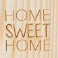 Preview: Glückskästchen Home Sweet Home 4,5x4,5x3,5cm Räder Design