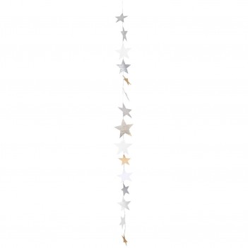 Sternenkette gold/silber 140cm von Räder Design