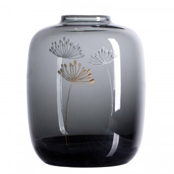 Vase Pusteblume Glas grau Living von Räder Design 15x12cm