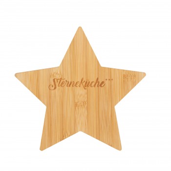 Stern Bambusbrett Sterneküche 21x21x1cm von Räder