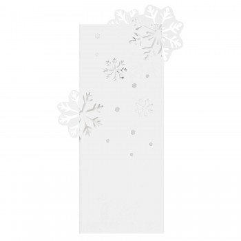 Weihnachtskarte Schneeflocken Pure White von Räder Design