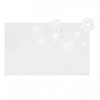 Weihnachtskarte Schneeflocken Pure White von Räder Design  Produktdetails: Maße: 7x17,5 cm mit passendem Umschlag Design: Sowa Material: Aquarellkarton, Papier bedruckt, Artikel Nr. 91813