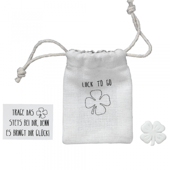 Herzstücke Kleine Tasche mit Kleeblatt Glücksbringer von Räder Design