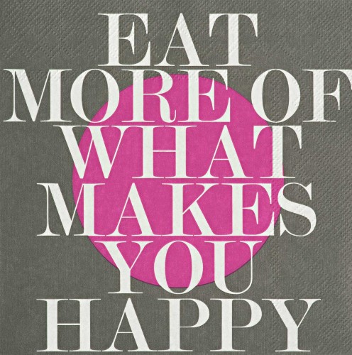 Eat more of what ... Lunch Serviette von RäderDesign