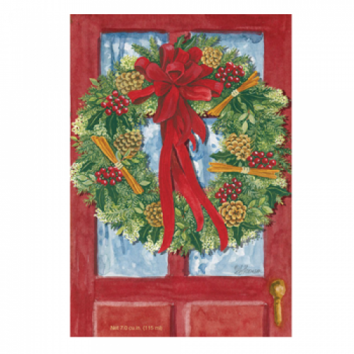 Red Door Wreath Duftsachet weihnachtlicher Duft groß von Fresh Scents