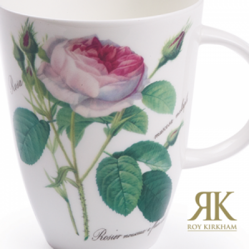 Becher Louise Rose mit Knospen Redoute Rose  Roy Kirkham 400ml