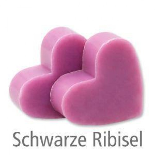 Herz mittel 3er Set Ribisel dk.rosa Florex Schafmilchseife 4,5cm