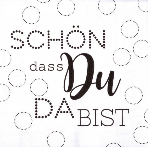 Schön dass du da bist Lunch Serviette von Räder Design