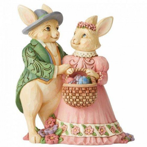 Bunny Couple with Basket von Jim Shore Heartwood Creek