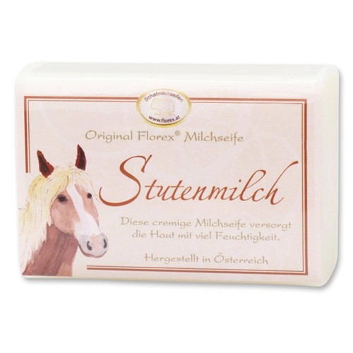 Stutenmilchseife in Celloschleife von Florex 100g