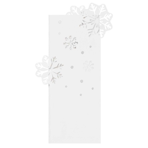 Weihnachtskarte Schneeflocken Pure White von Räder Design  Produktdetails: Maße: 7x17,5 cm mit passendem Umschlag Design: Sowa Material: Aquarellkarton, Papier bedruckt, Artikel Nr. 91813