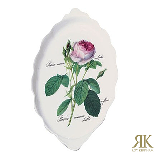 Roy Kirkham Redoute Rose ovale Platte 26x15cm