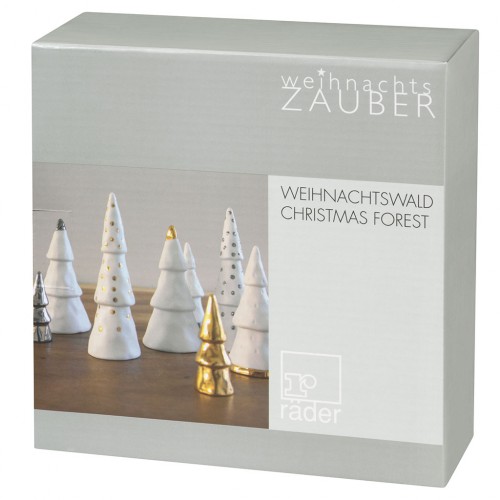 Weihnachtswald 4er Set silber Winterzeit von Räder Design